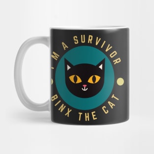 Binx The Cat I'm A Survivor Mug